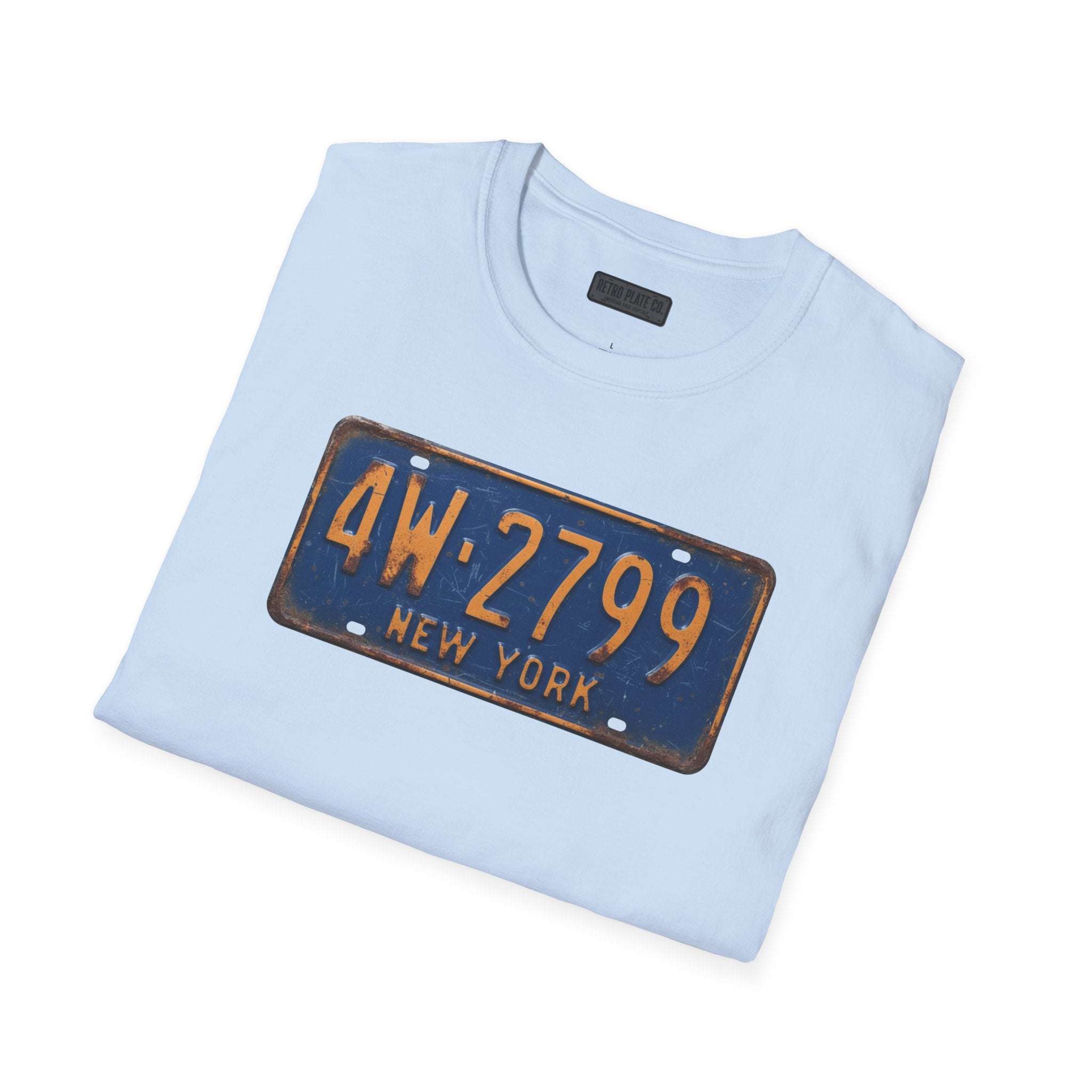 Vintage New York License Plate T-Shirt | Retro Plate