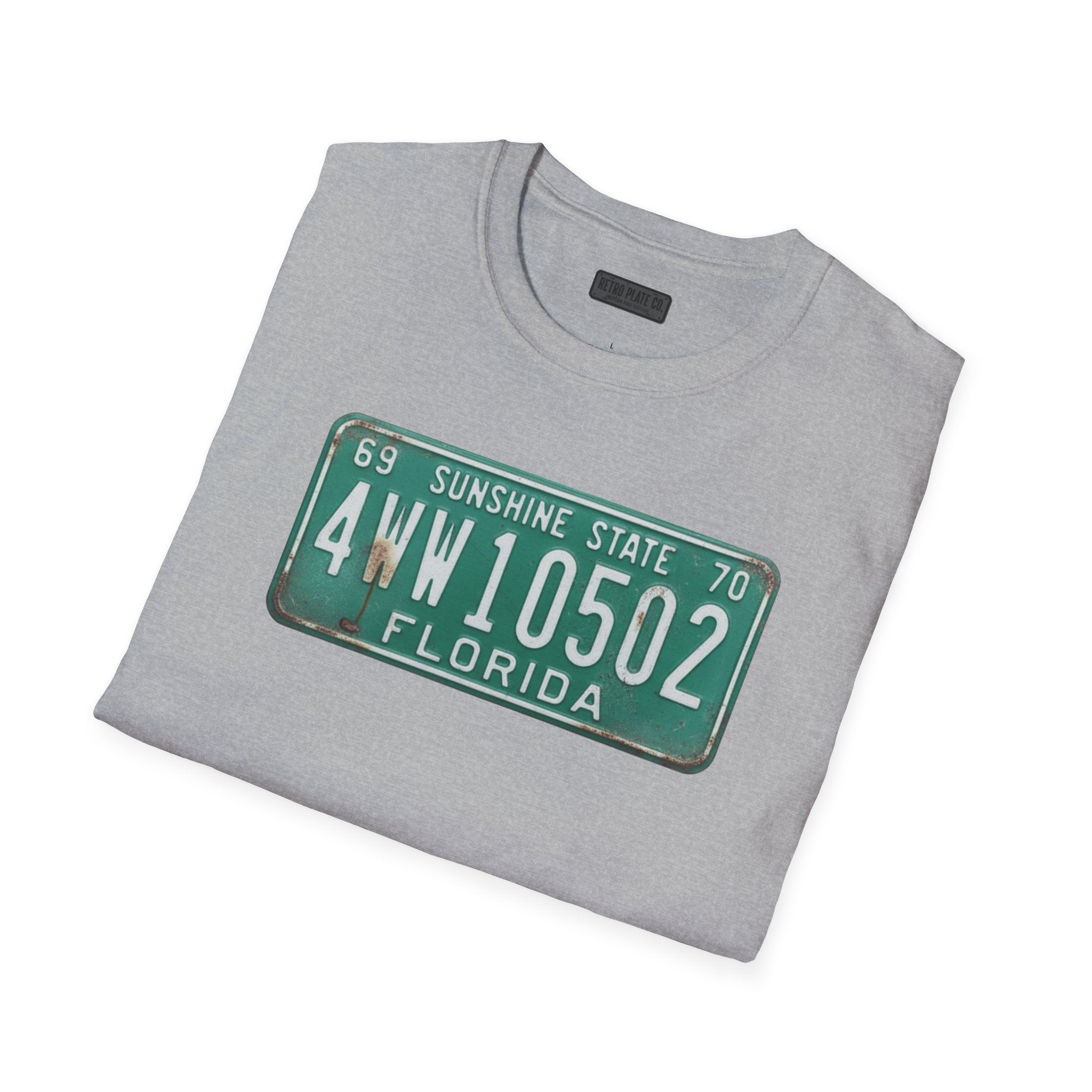 Vintage Florida License Plate T-Shirt | Retro Plate