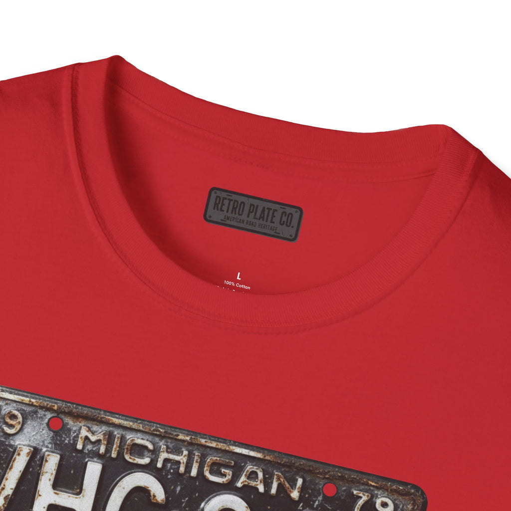 Vintage Michigan License Plate T-Shirt | Retro Plate