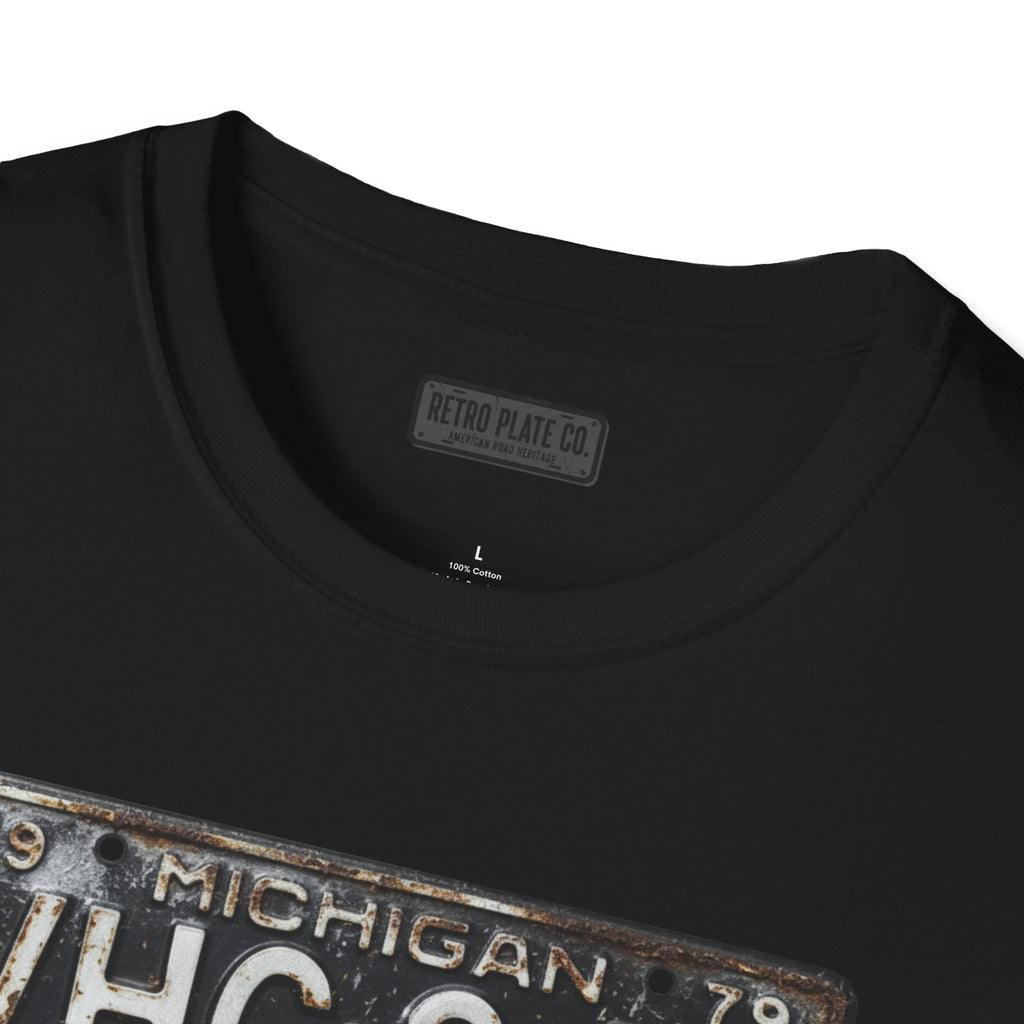 Vintage Michigan License Plate T-Shirt | Retro Plate