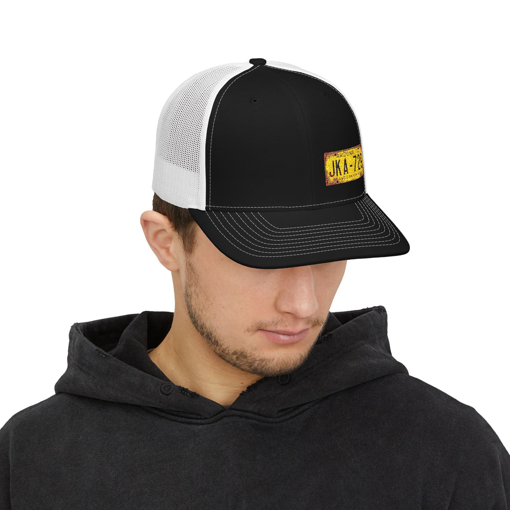License Plate Embroidered "ARIZONA" Trucker Cap