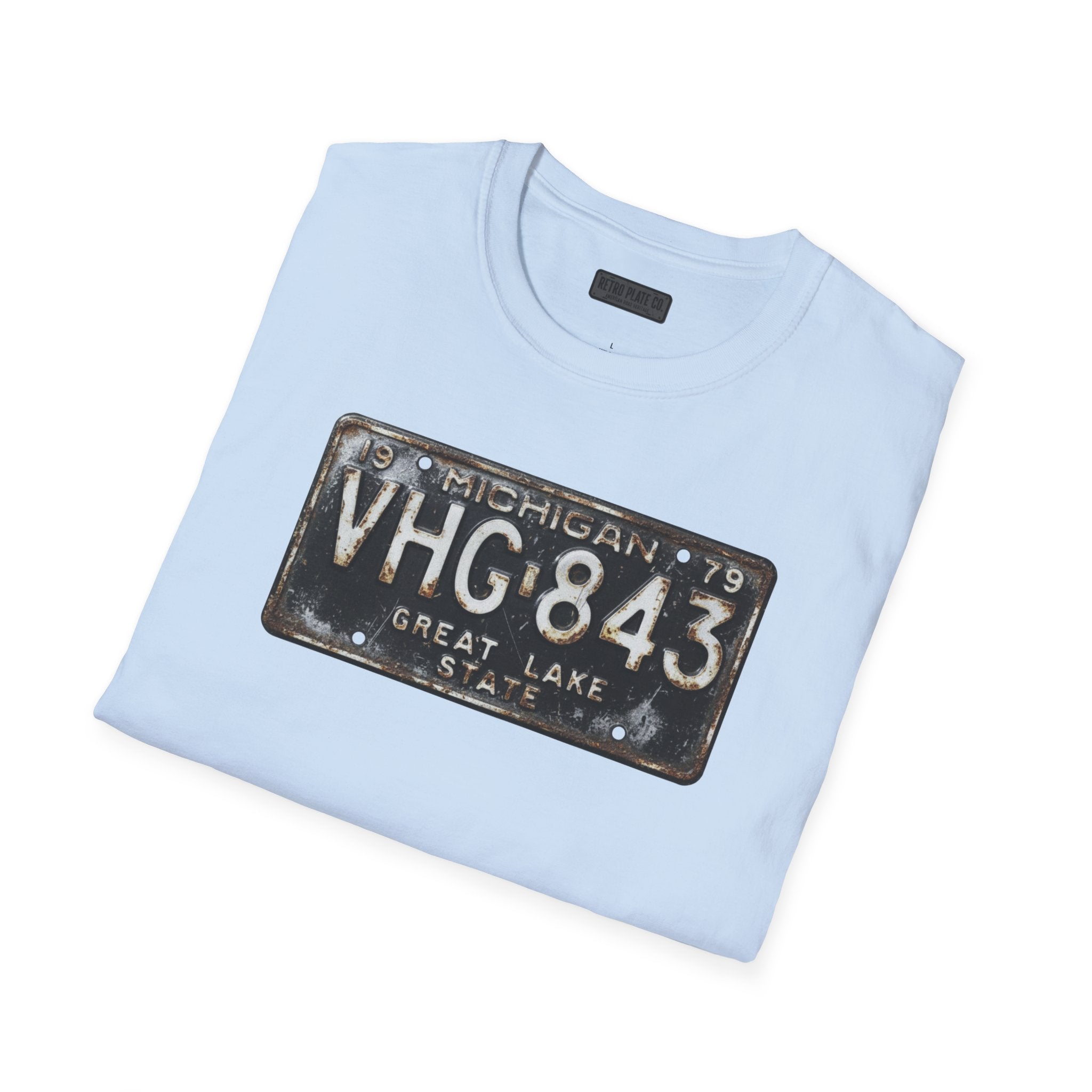 Vintage Michigan License Plate T-Shirt | Retro Plate