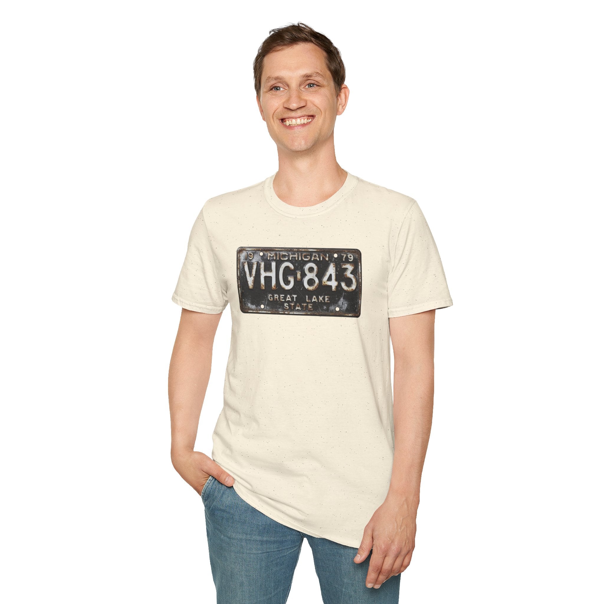 Vintage Michigan License Plate T-Shirt | Retro Plate
