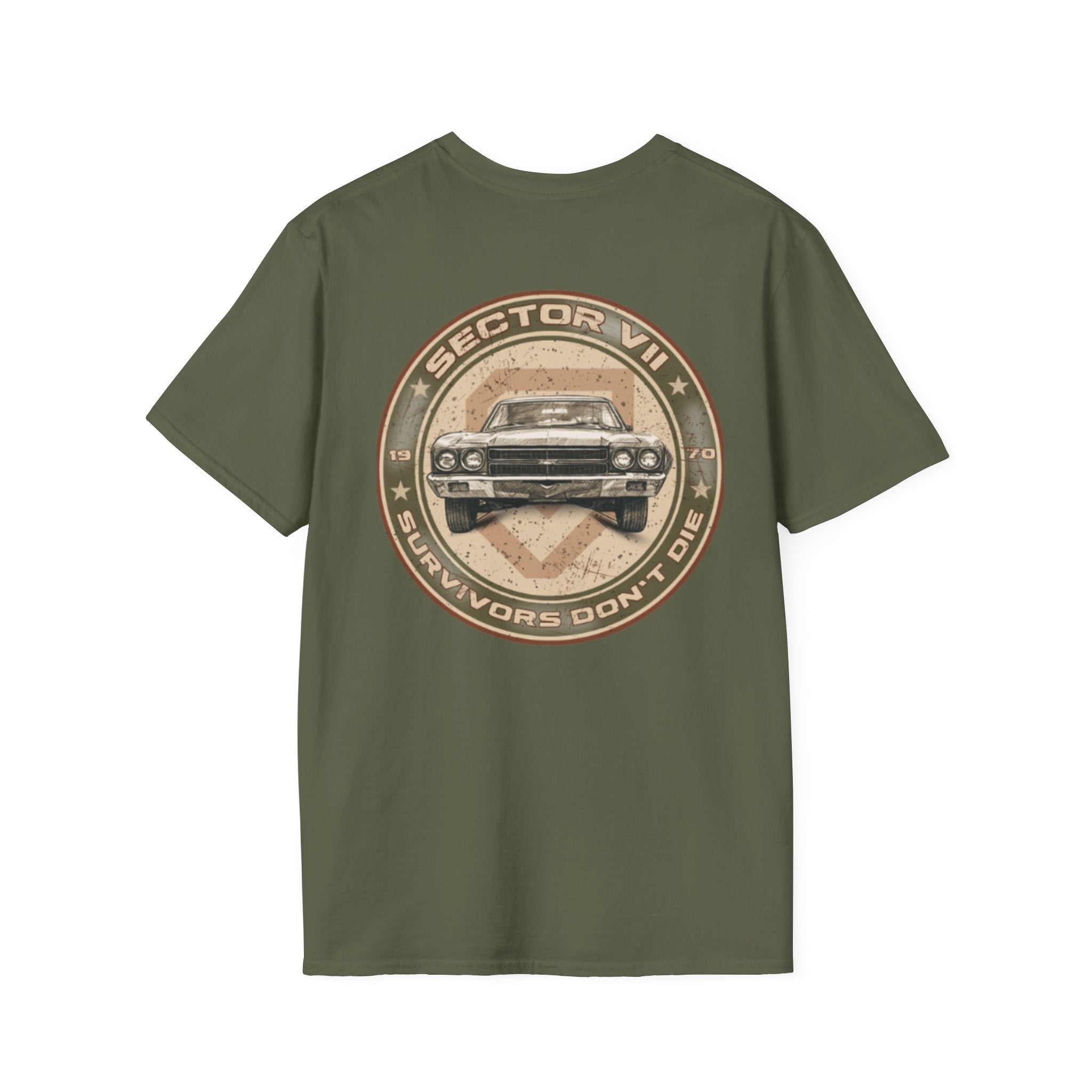 Sector VII T‑Shirt — "Survivors Don't Die"