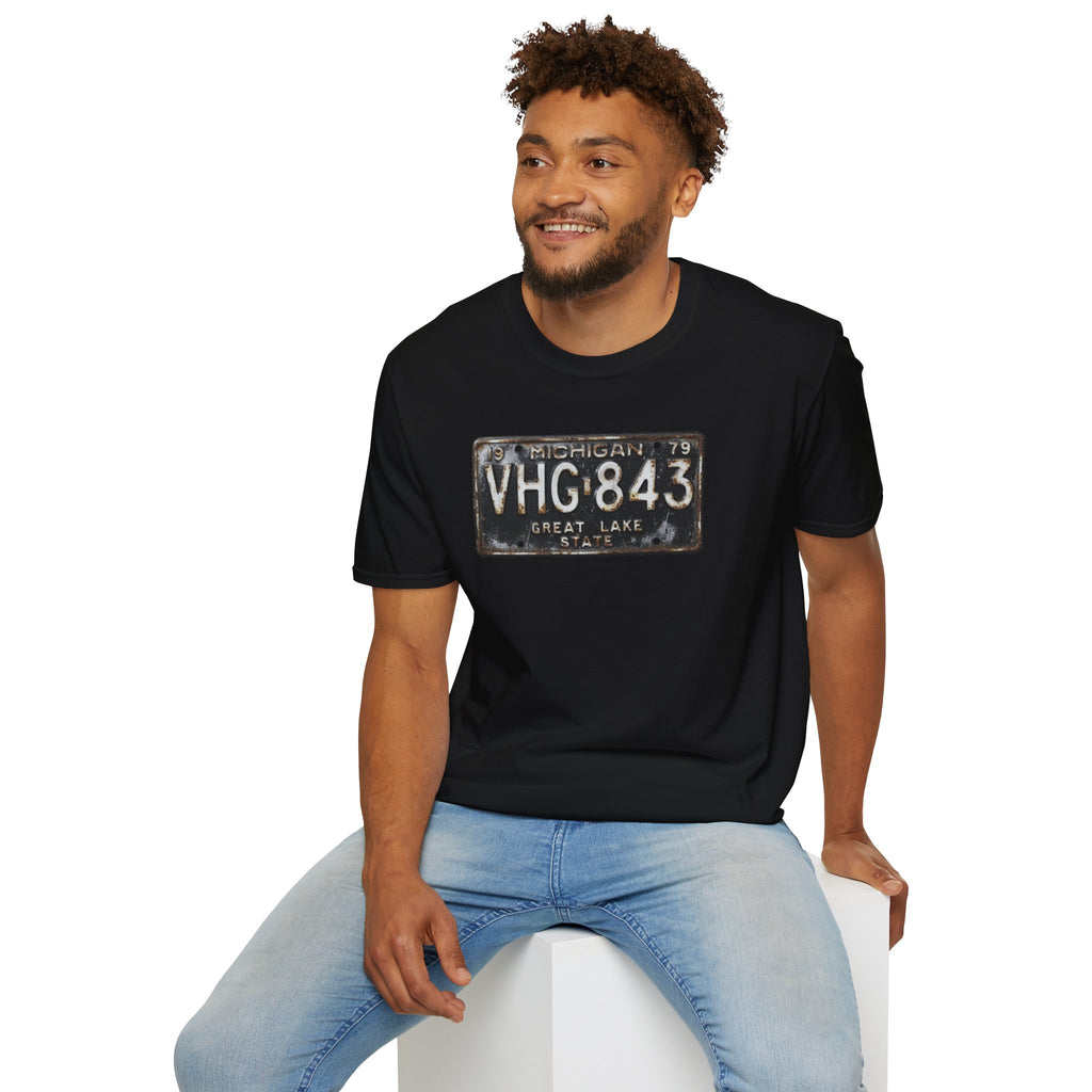 Vintage Michigan License Plate T-Shirt | Retro Plate