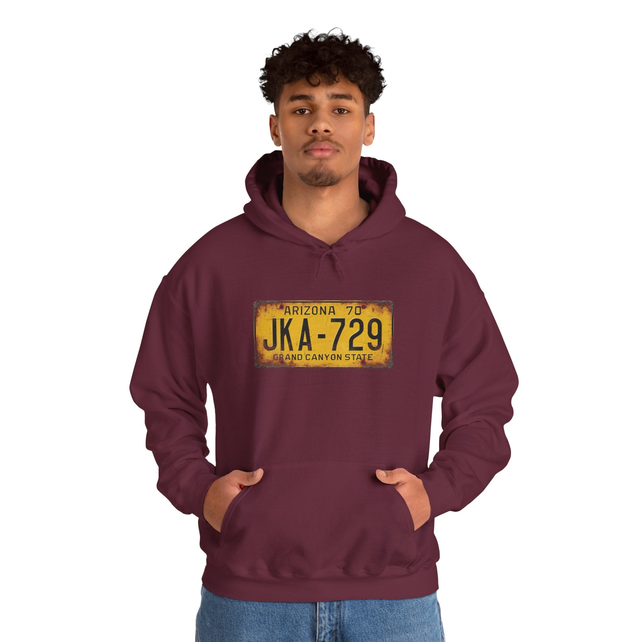 Vintage Arizona License Plate Hoodie