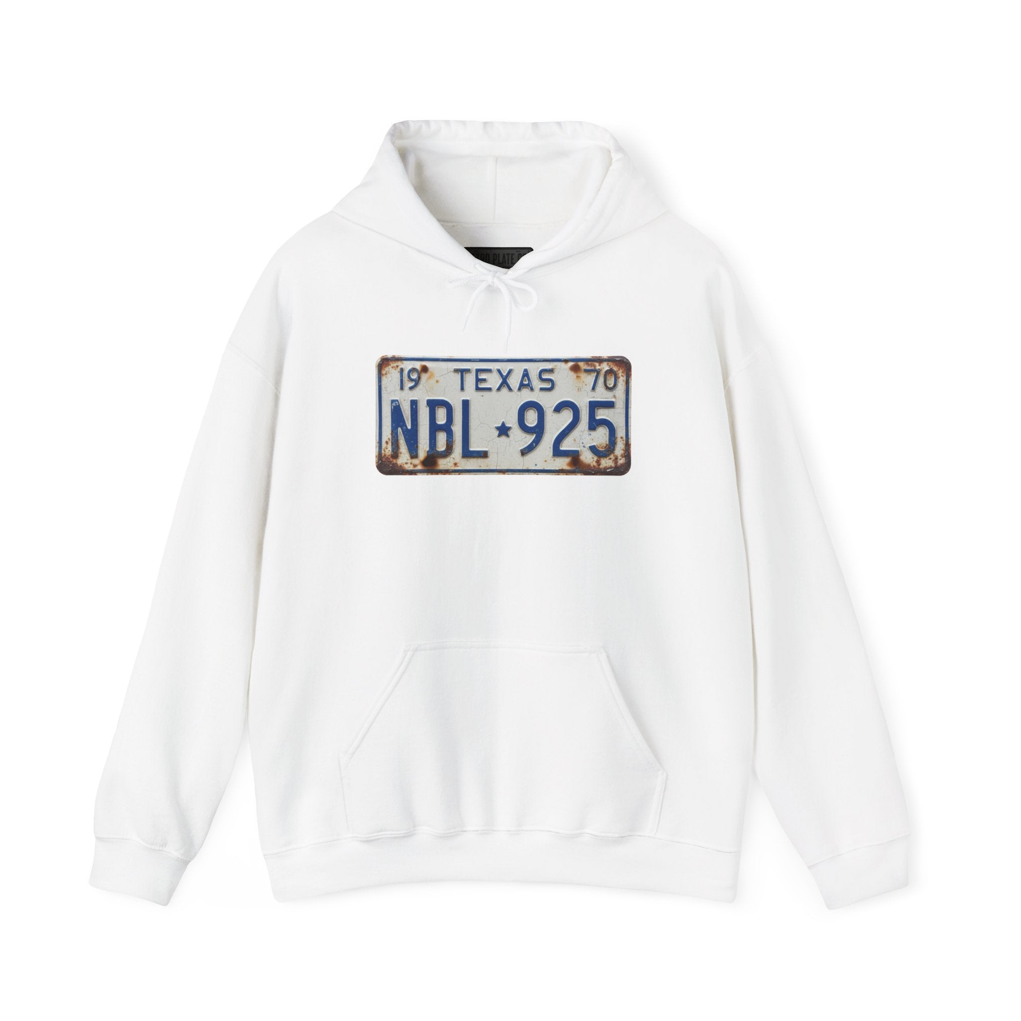 Vintage Texas License Plate Hoodie