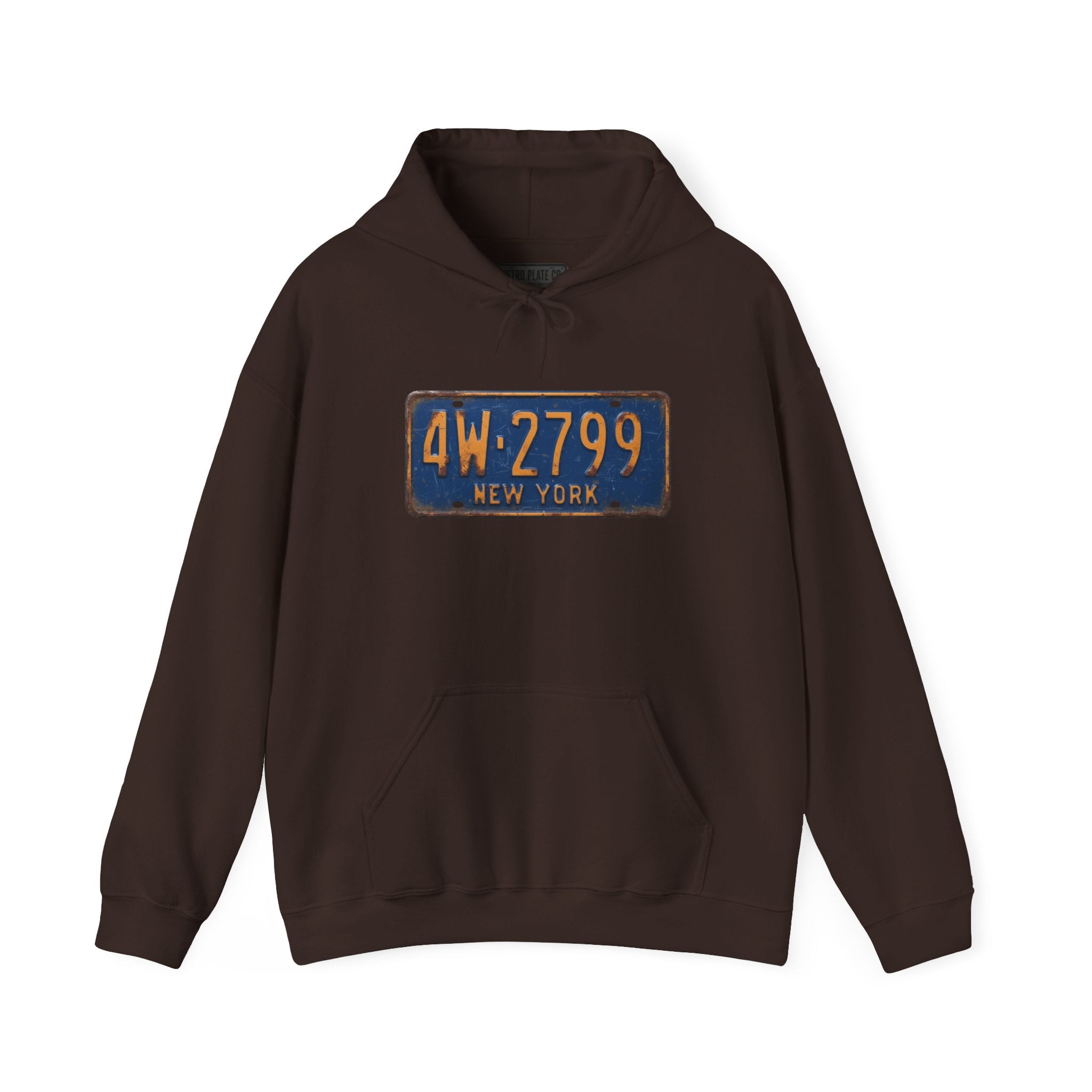 Vintage New York License Plate Hoodie