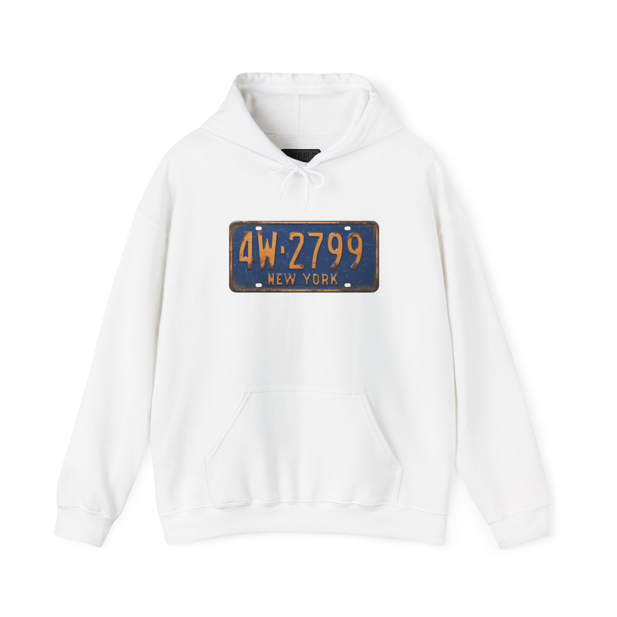Vintage New York License Plate Hoodie