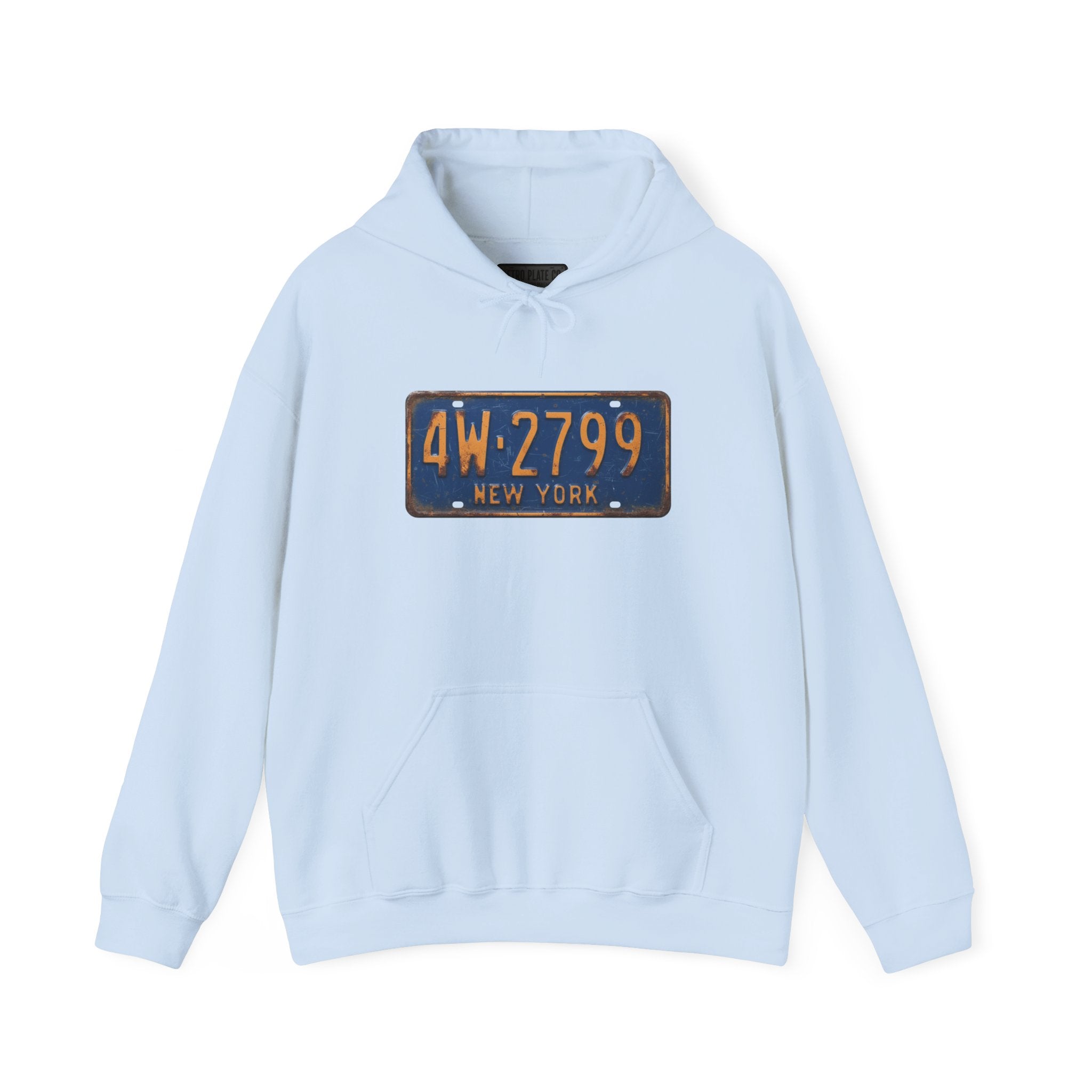 Vintage New York License Plate Hoodie