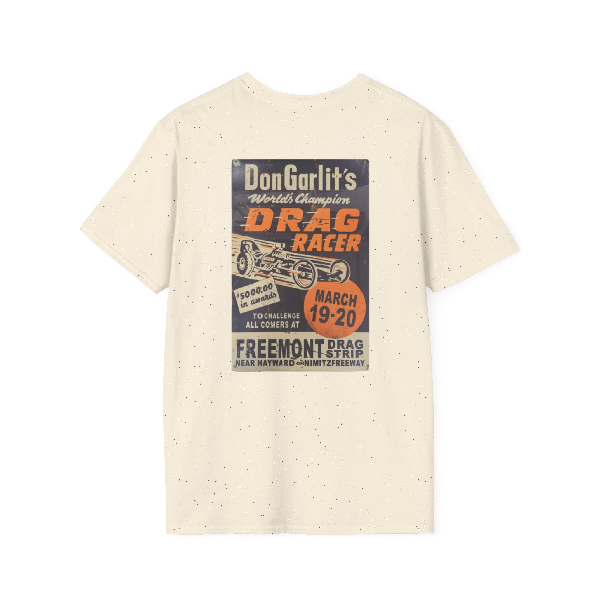 Vintage Drag Racer T-Shirt —  Retro Race Poster Tee